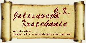Jelisaveta Krstekanić vizit kartica